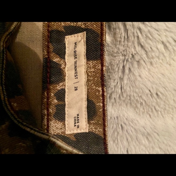 Pacsun Cheetah distressed stretch skinny jean - Picture 2 of 5